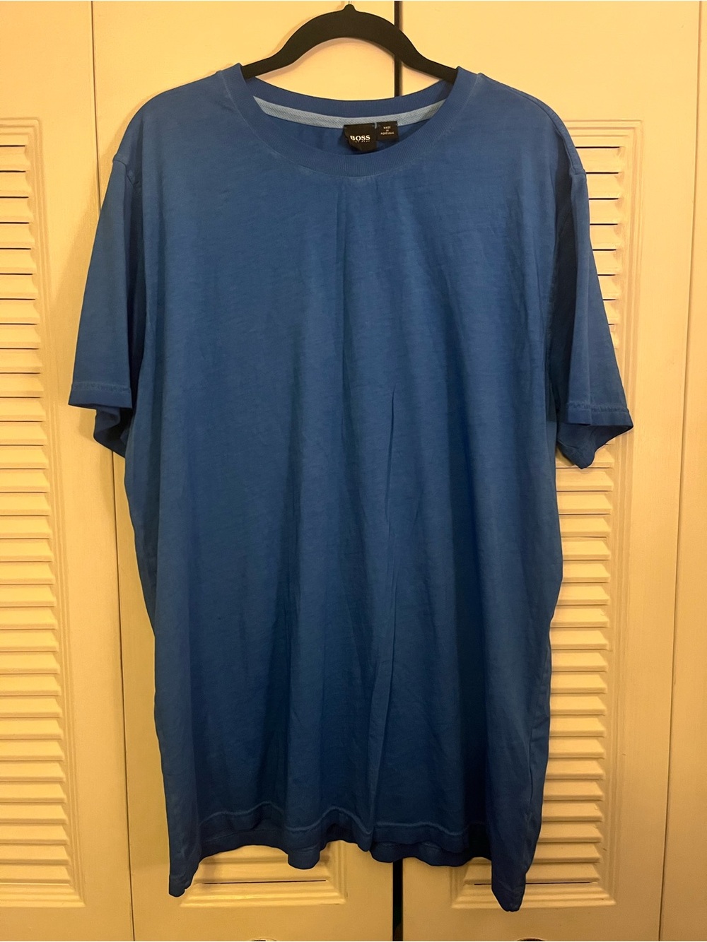 Boss Solid Blue Short-Sleeve Crew Neck Tee 3XL